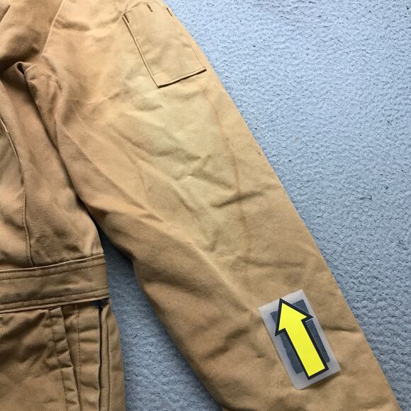 Vintage Zero Zone By Walls Insulated Canvas Coveralls Mens Large Tall Brown - Picture 15 of 16